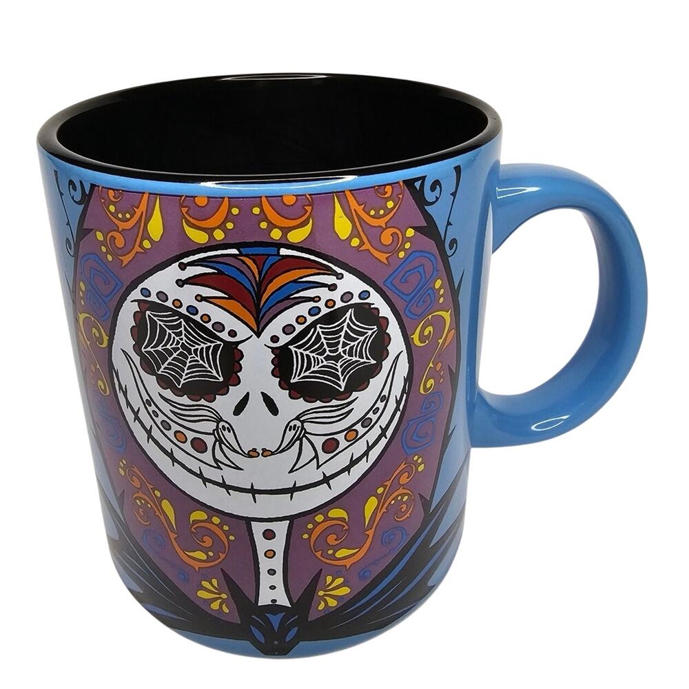 Disney Mug The Nightmare Before Christmas Jack Sally Day of the Dead Halloween